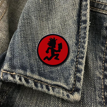 Hatchet Man Red Circle Enamel Pin ICP Insane Clown Posse Hip Hop Music Band Brooch Juggalo Wicked Music Jewelry