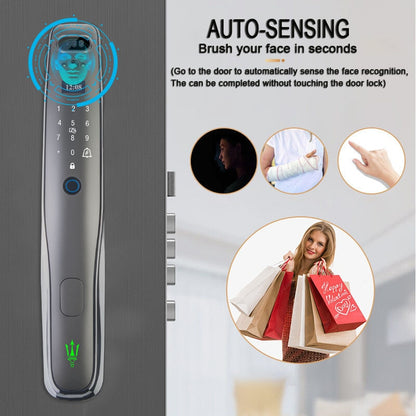 Tuya Wifi facial Electronic lock biometrics Fingerprint Lock Smart Door Lock Password 3D face recognition Camera Electronic Lock