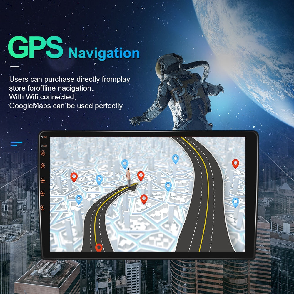 Podofo Android 11 Car Radio Autoradio 32G 2 Din 7&quot;/9&quot;/10&quot; Universal WIFI GPS Car Audio Multimedia Player For Nissan Toyota Kia